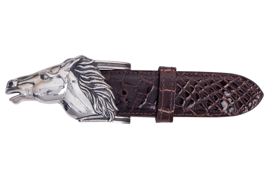 Jeff Deegan 1.5" Running Horse Trophy Buckle