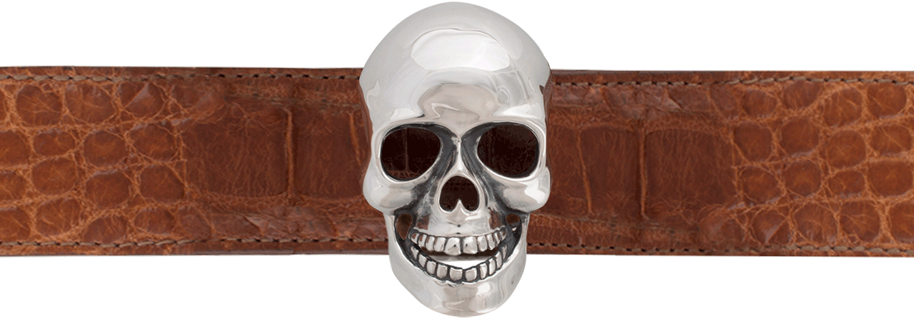 Jeff Deegan 1.5" Classic Skull Trophy Buckle
