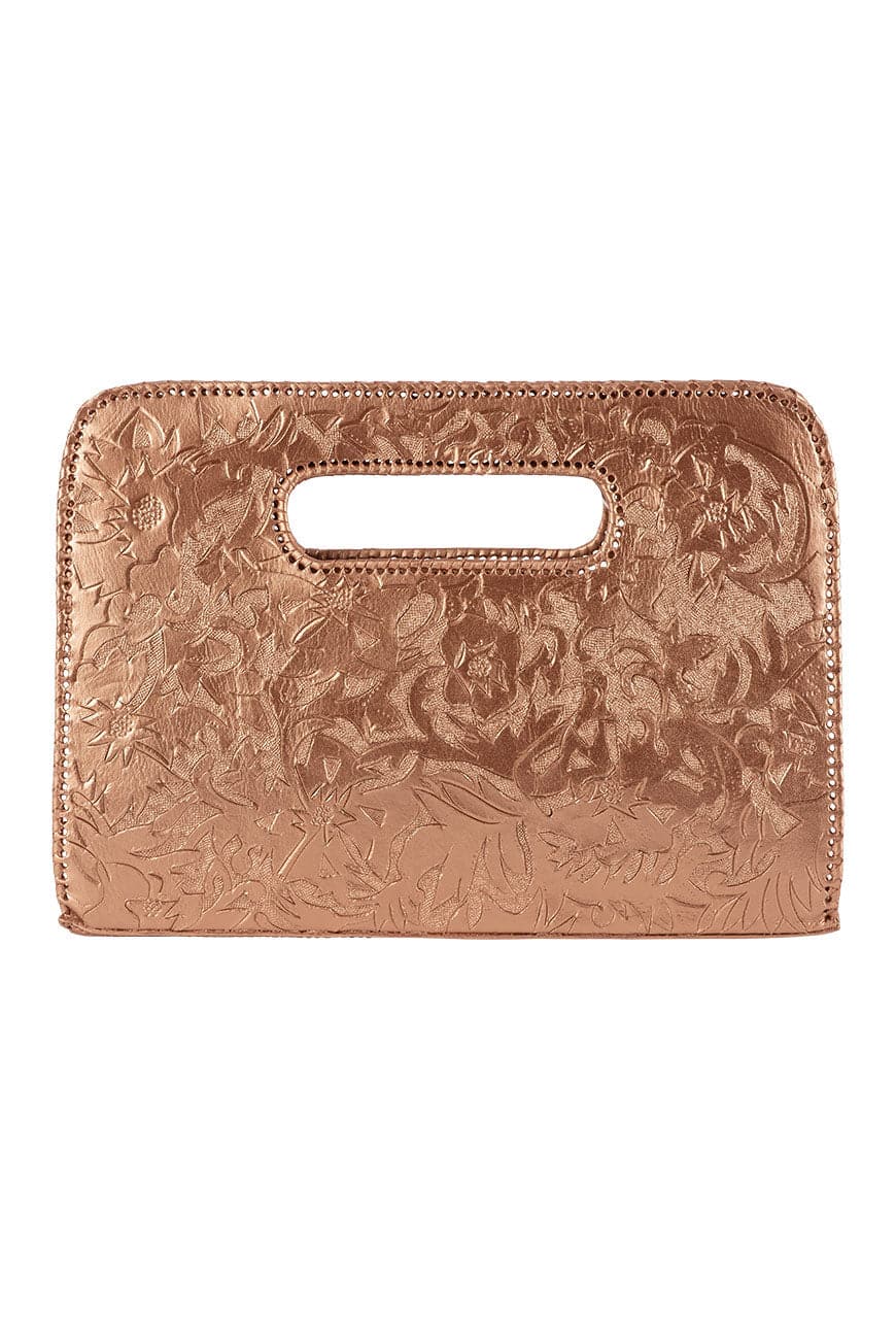 Hide and Chic Catalina Tooled Clutch