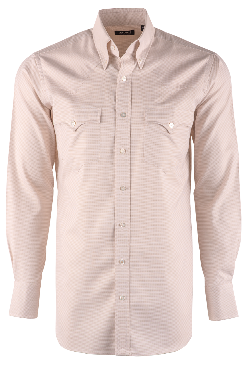 Lyle Lovett for Hamilton Button-Front Shirt - Tan