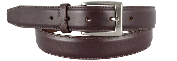 full-grain leather dress belt professional 32mm black brown buckle types Brighton Dark Brown Norton Western Dress Belt