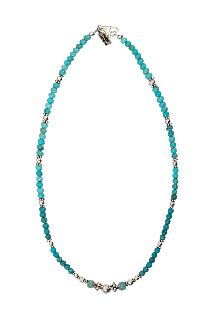 Paige Wallace Beaded Turquoise Necklace