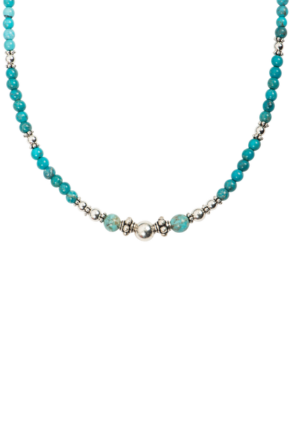 Paige Wallace Beaded Turquoise Necklace