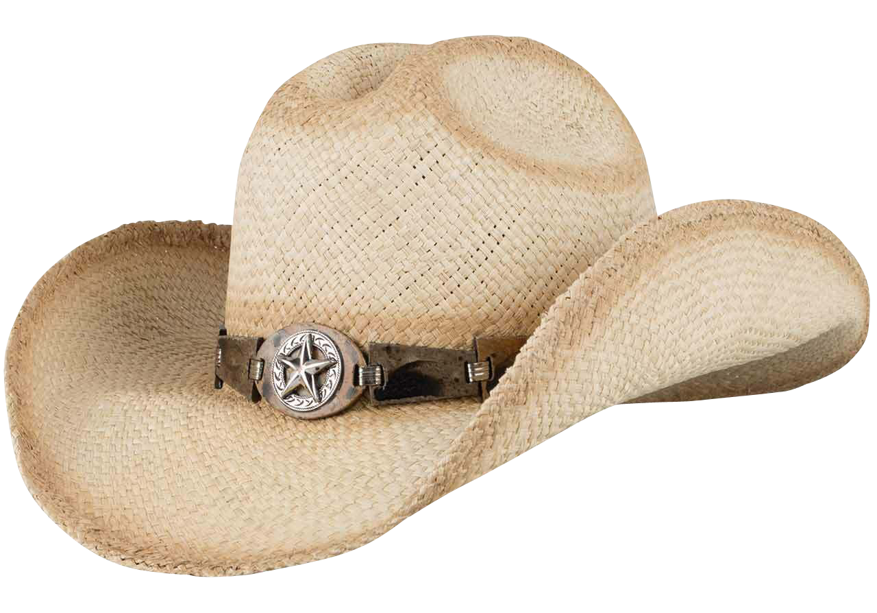 Bullhide Star Concho Straw Hat