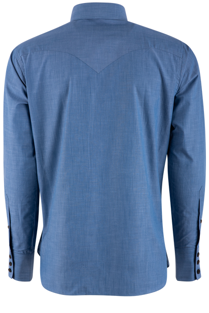 Lyle Lovett for Hamilton Button-Front Shirt - Dark Blue
