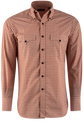 Hamilton by Lyle Lovett Check Long Sleeve Button-Front Shirt - Orange