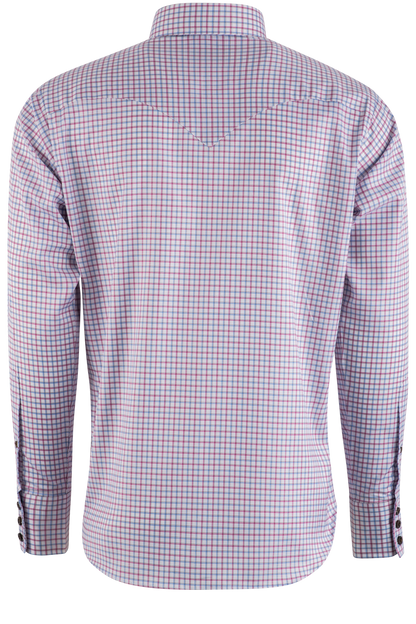 Lyle Lovett for Hamilton Button-Front Shirt - Pink & Blue