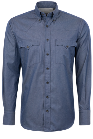 Lyle Lovett for Hamilton Button-Front Shirt - Denim