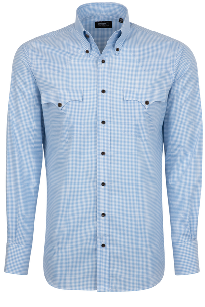 Lyle Lovett for Hamilton Button-Front Shirt - Blue