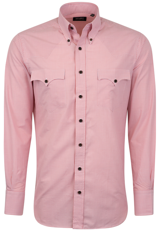 Lyle Lovett for Hamilton Button-Front Shirt - Peach