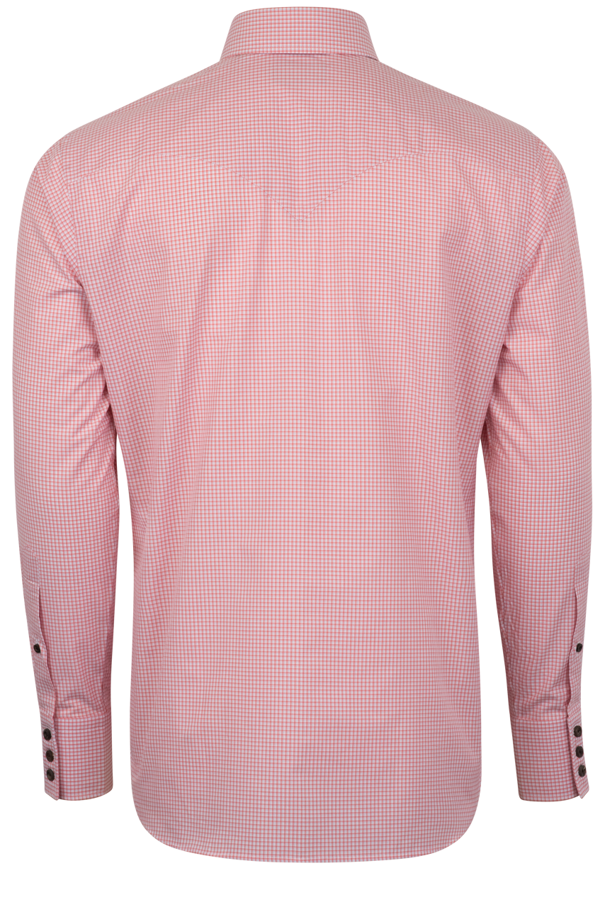 Lyle Lovett for Hamilton Button-Front Shirt - Peach