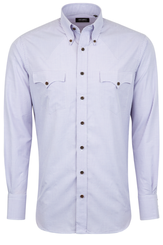 Lyle Lovett for Hamilton Button-Front Shirt - Lavender