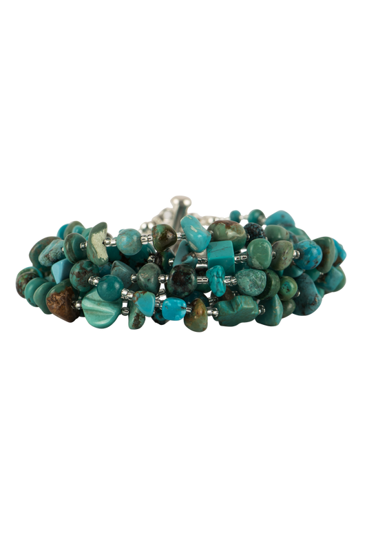 Paige Wallace Turquoise Mixed Stone Bracelet