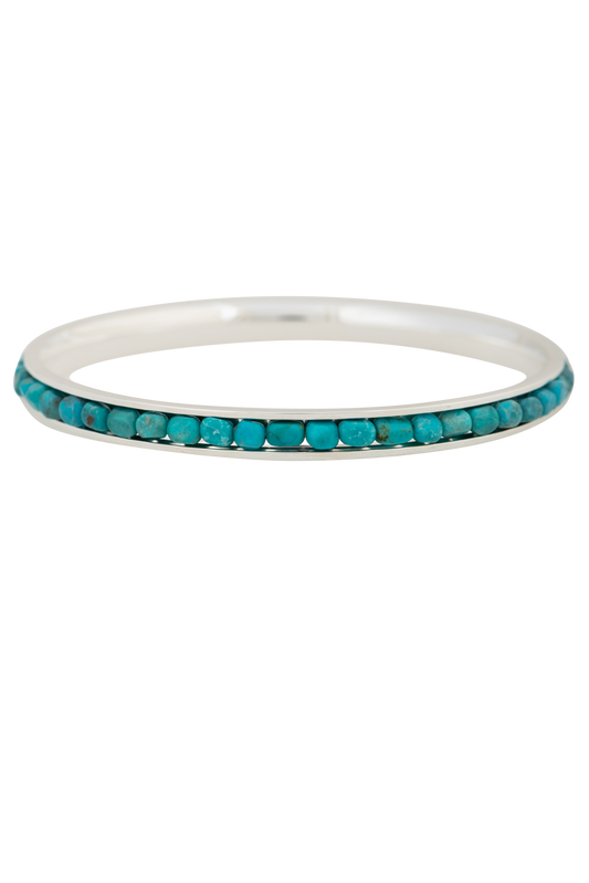 Paige Wallace Turquoise Round Bangle