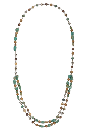 Paige Wallace Turquoise & Jasper Chain Necklace