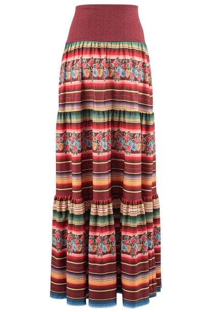 Tasha Polizzi Serape Print Maxi Skirt