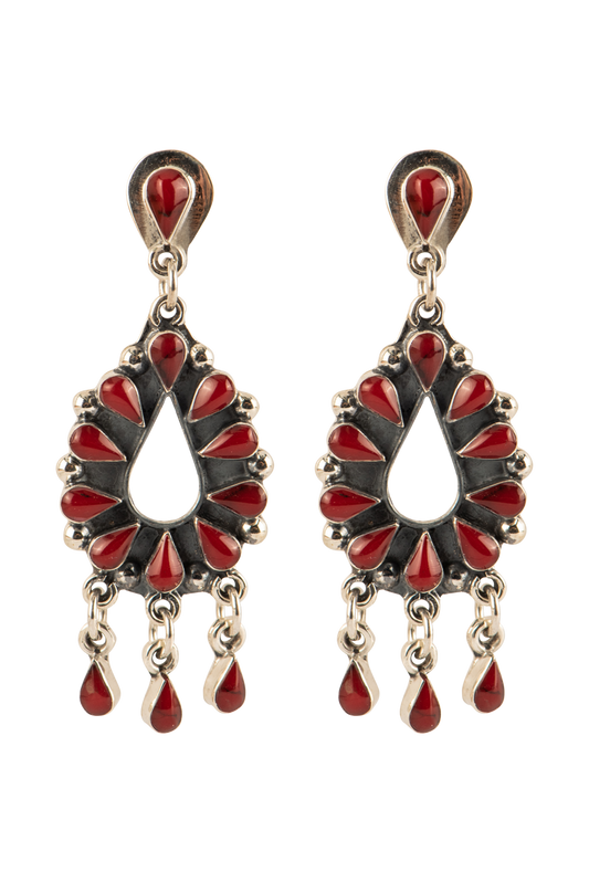 Paige Wallace Coral Dangle Earrings