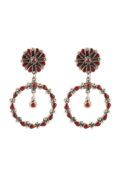 Paige Wallace Coral Flower Earrings