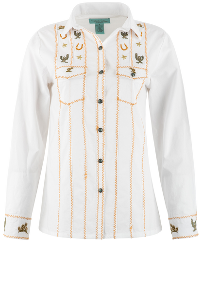 Tasha Polizzi White Jackson Shirt