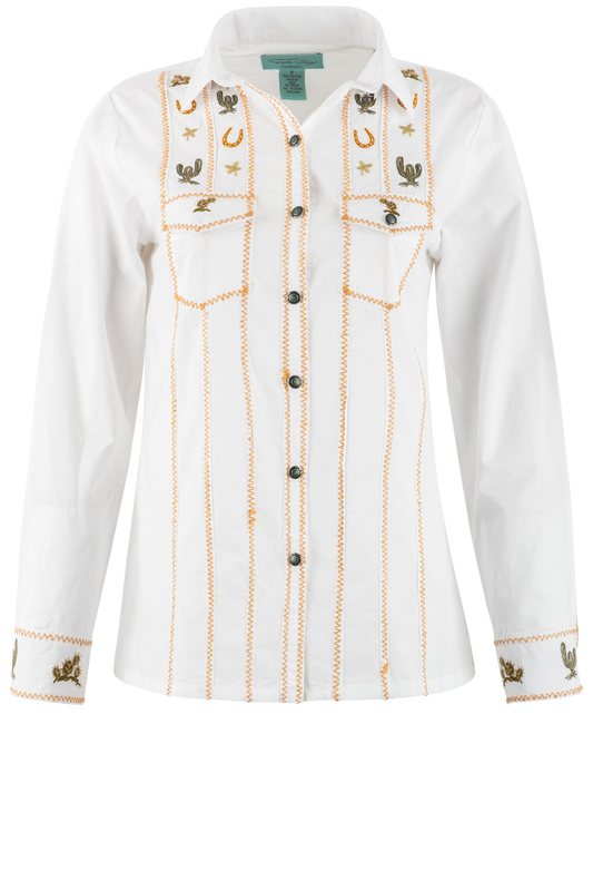 Tasha Polizzi White Jackson Shirt