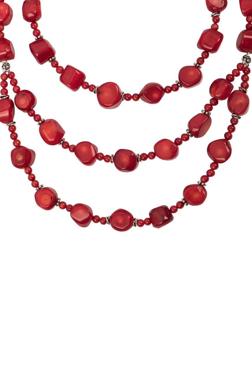 Paige Wallace Graduated Coral Necklace