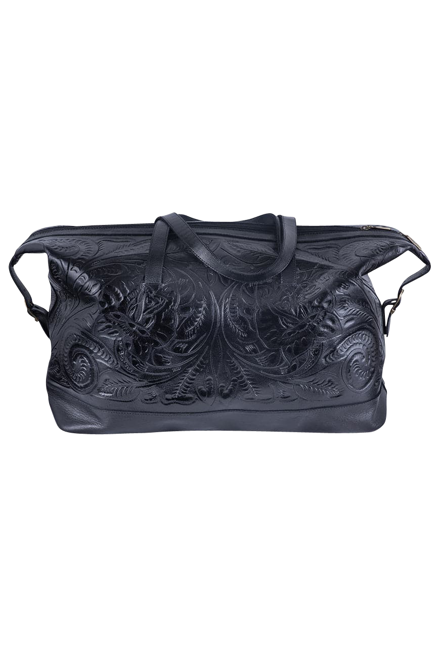 Hide and Chic Aurora Tooled Wristlet Bag