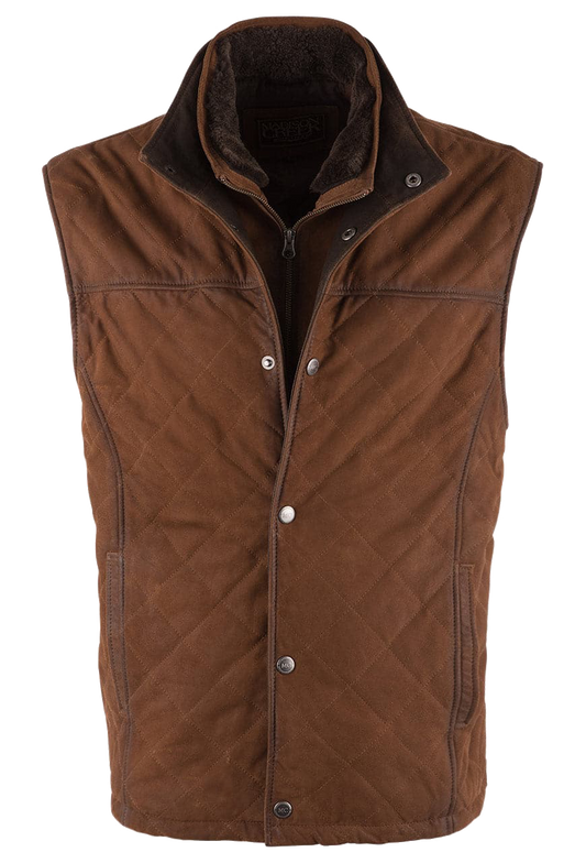 Madison Creek Beaver Creek Bourbon Goat Suede Vest