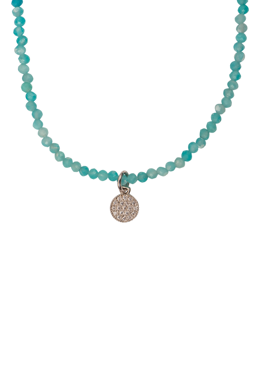 Brown Eyed Girl Amazonite Beaded Necklace