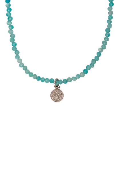 Brown Eyed Girl Amazonite Beaded Necklace