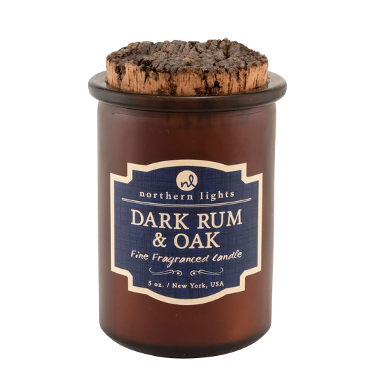 Northern Lights Dark Rum & Oak Candle