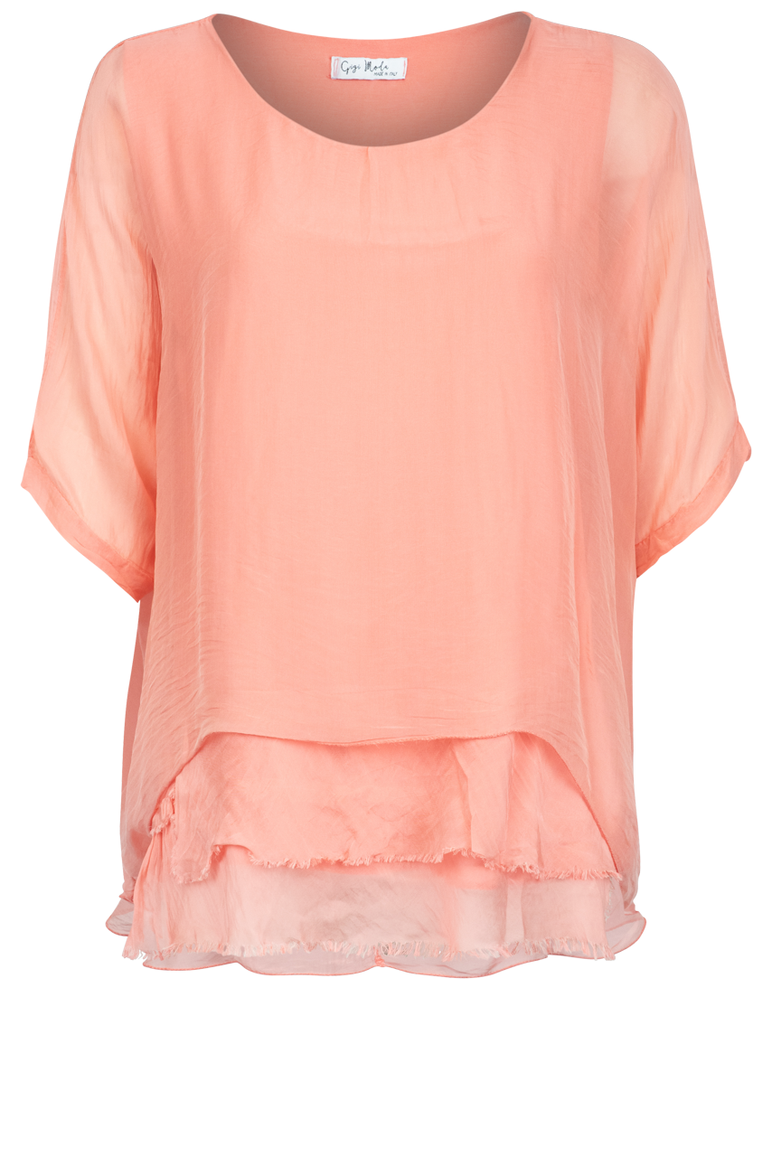 Gigi 3/4 Sleeve Tiered Top