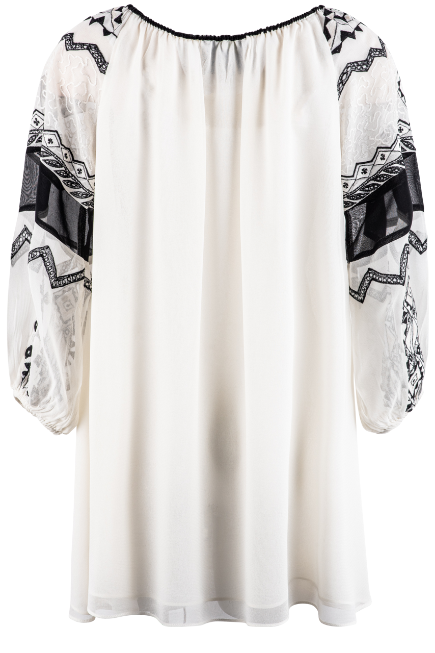 Vintage Collection Black & White Embroidered Tunic