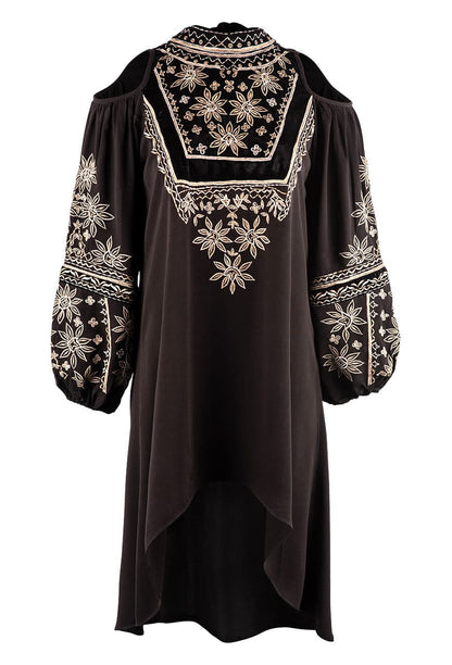 Vintage Collection Black Mercury Cold Shoulder Dress