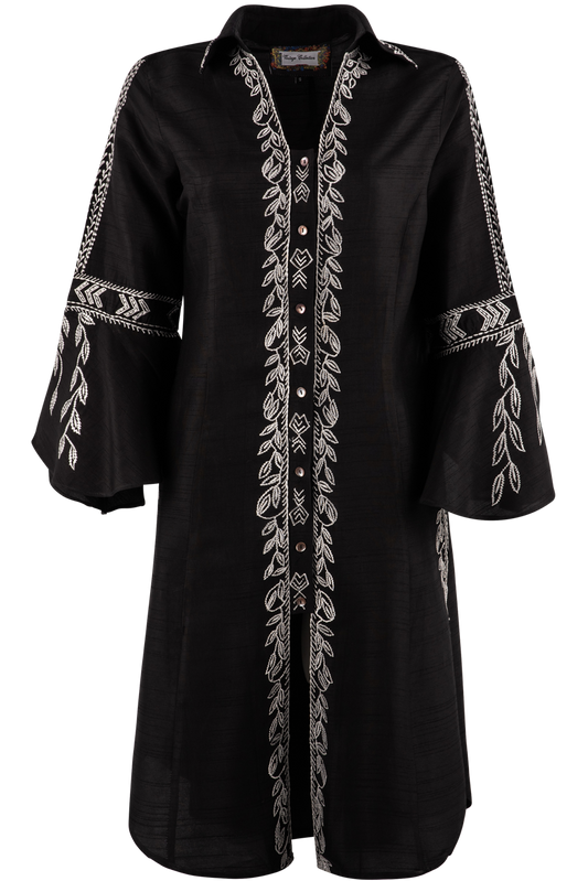 Vintage Collection Black Flora Tunic