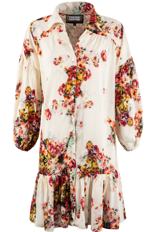 Vintage Collection Floral Flounce Dress