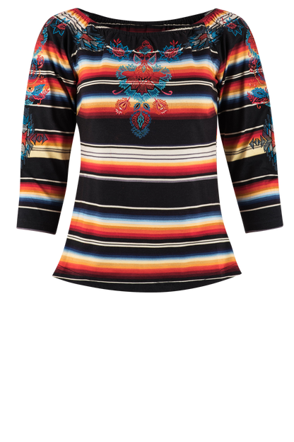Vintage Collection Sunrise Stripe Top