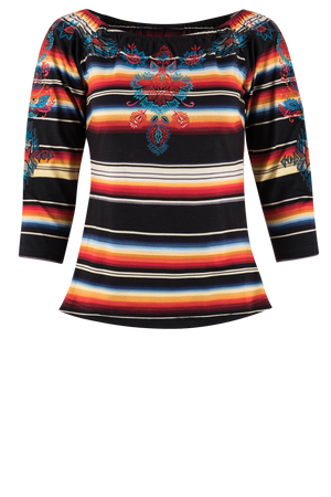 Vintage Collection Sunrise Stripe Top