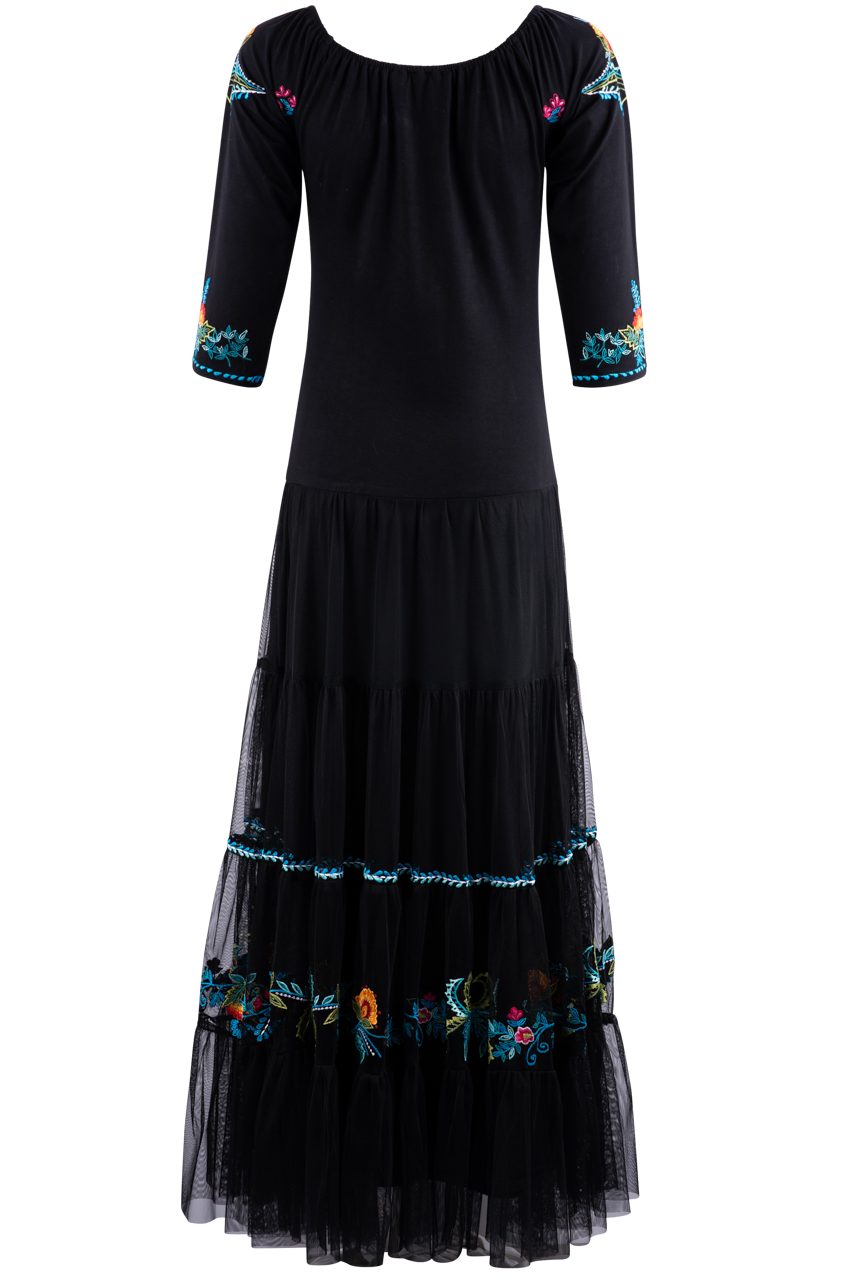 Vintage Collection Black Embroidered Dress