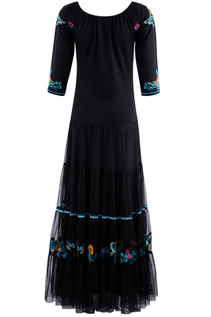 Vintage Collection Black Embroidered Dress
