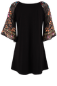 Vintage Collection Floral Black Western Tunic
