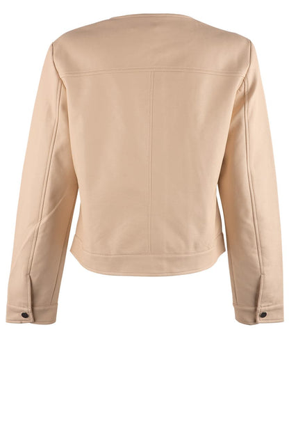 Dolce Cabo Faux Leather Jacket - Cream