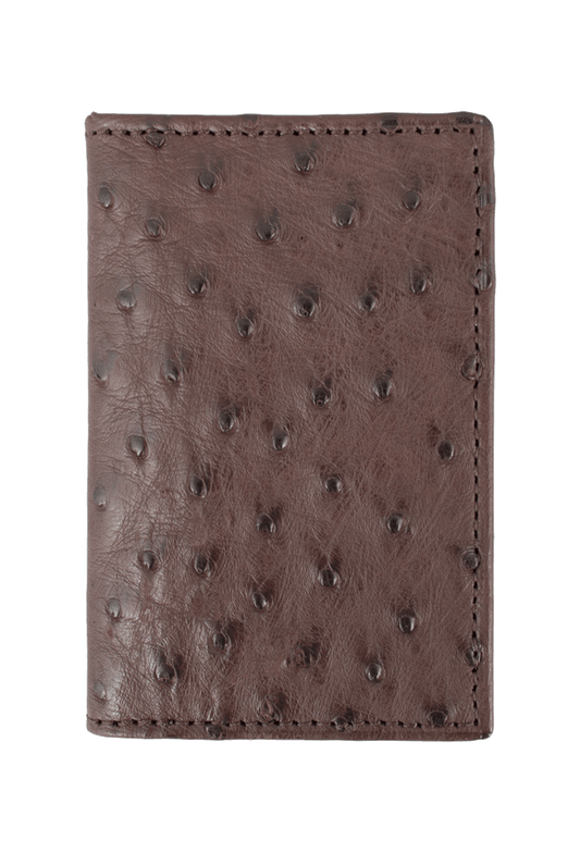 Pinto Ranch Ostrich Gusseted Card Case