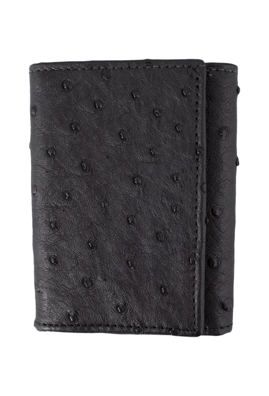 Pinto Ranch Trifold Ostrich Wallet