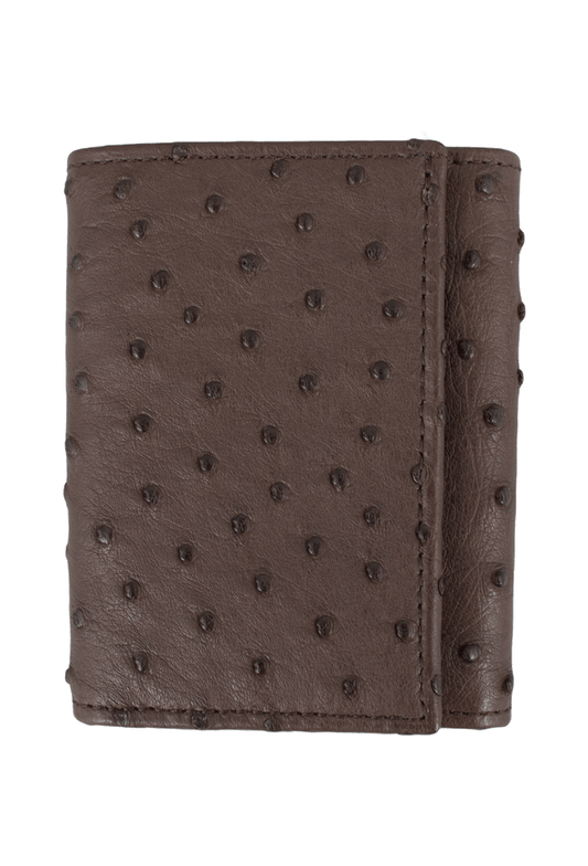 Pinto Ranch Trifold Ostrich Wallet