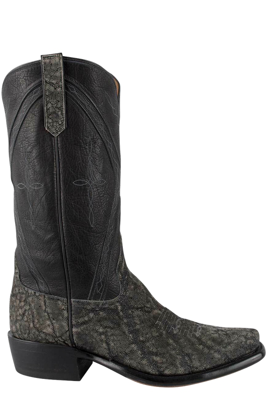 Rios of Mercedes Men's Safari Gray Elephant Cowboy Boots - Granite