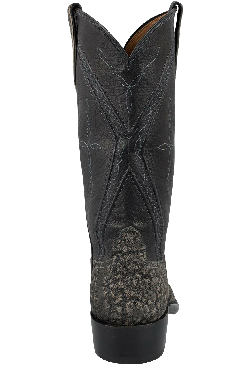 Rios of Mercedes Men's Safari Gray Elephant Cowboy Boots - Granite