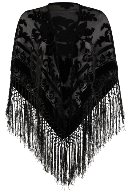 Pat Dahnke Black Triangle Shawl