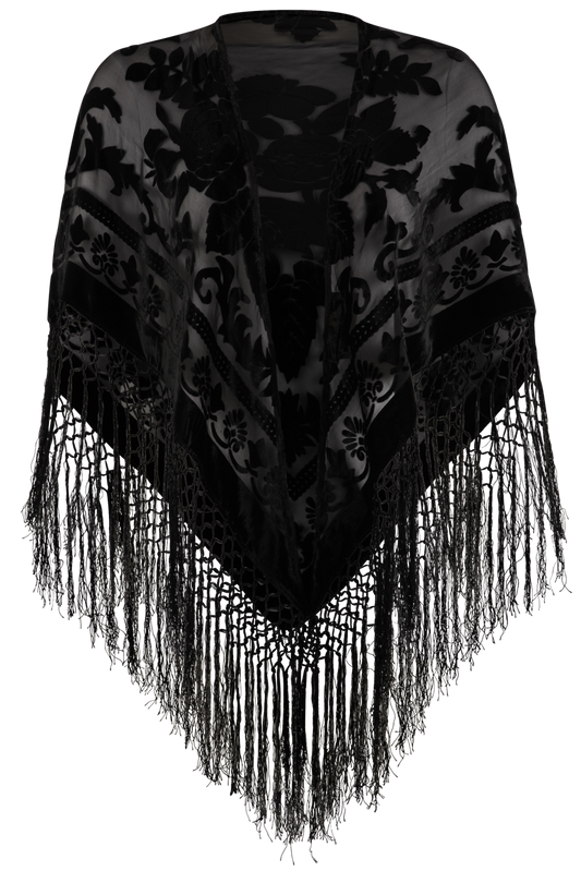 Pat Dahnke Black Triangle Shawl