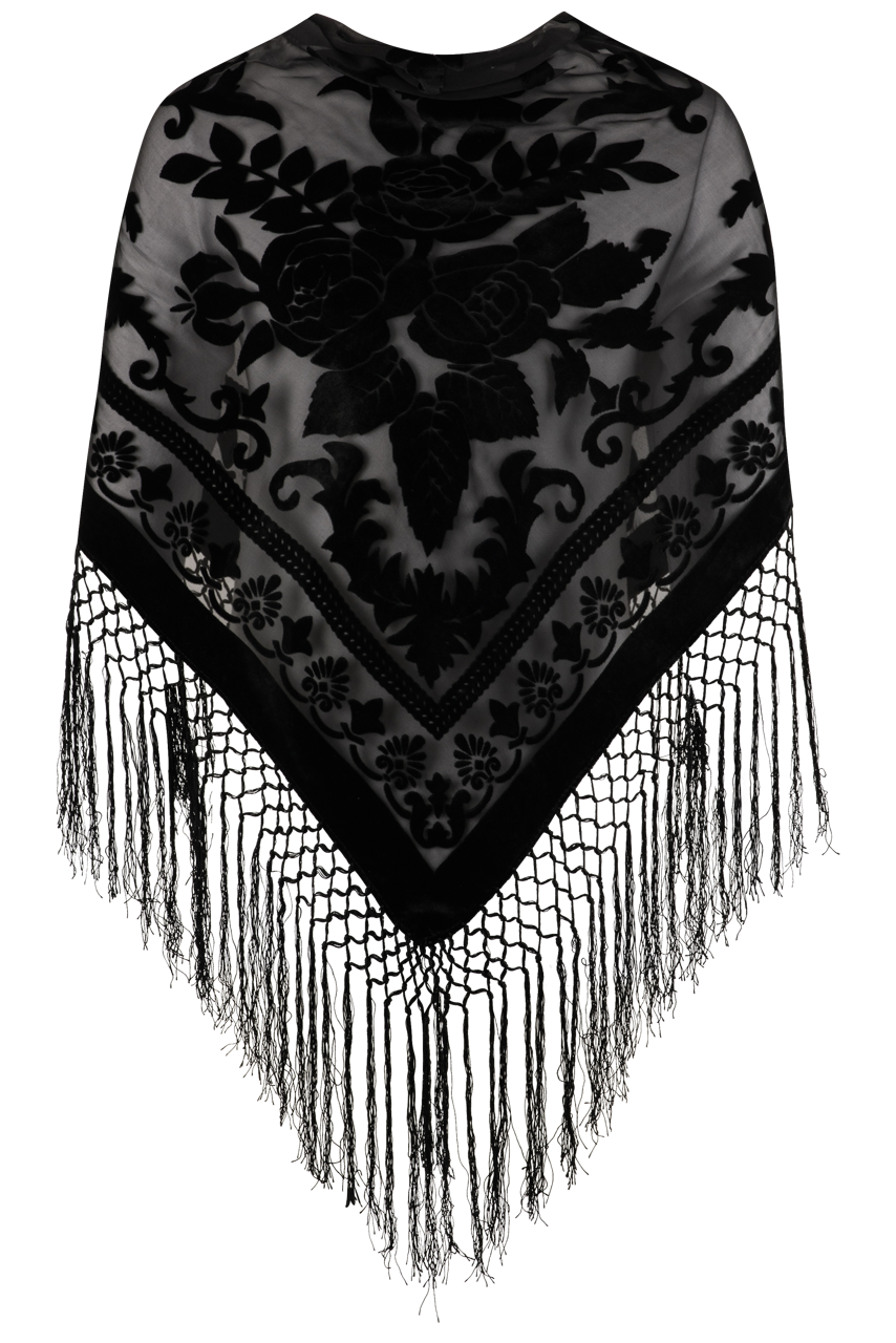 Pat Dahnke Black Triangle Shawl