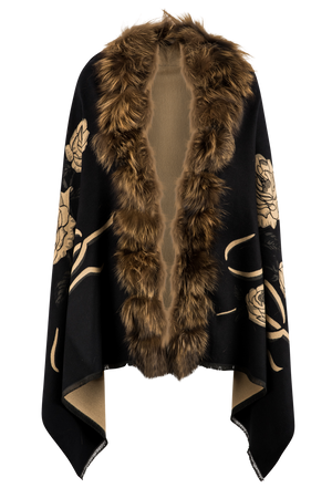 Pat Dahnke Fox Trim Shawl